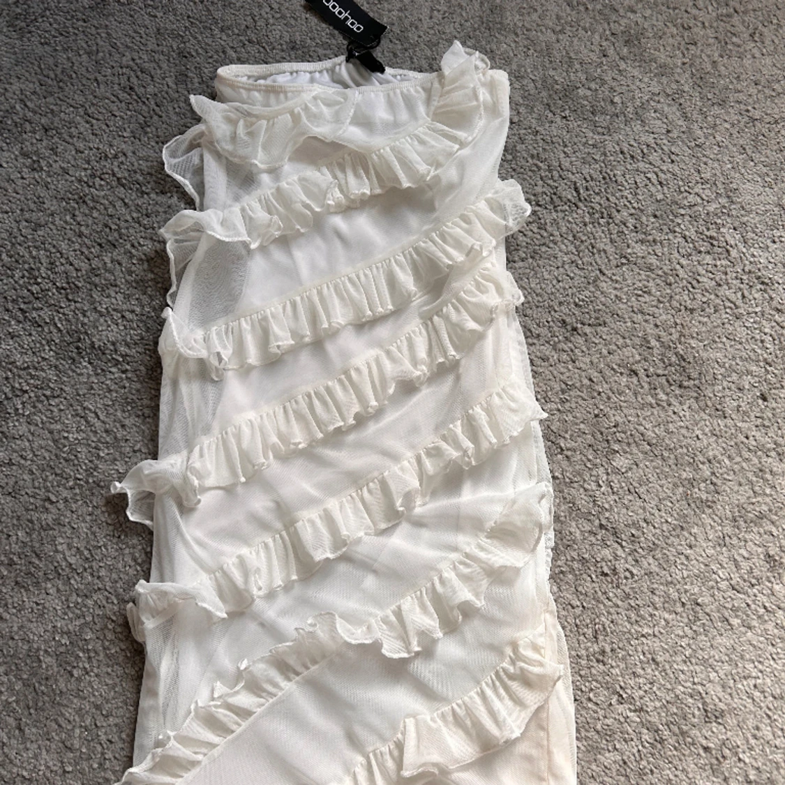 Vit Studentklänning Bandeau