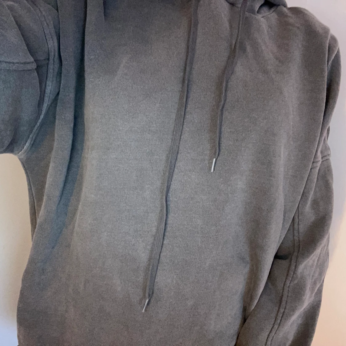 Grå oversize hoodie 