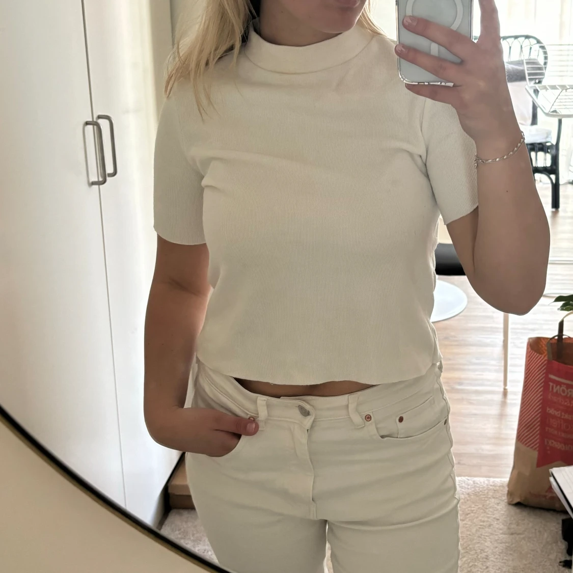 Benvit topp från Zara - 90