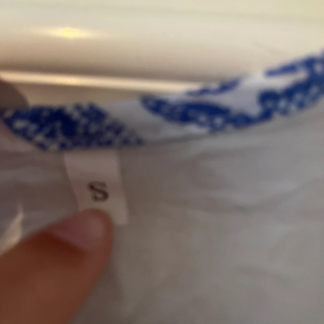 Blå/vit playsuit - 90