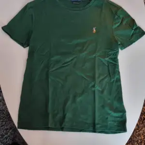 Grön t-shirt från Ralph Lauren i lite glansigare bomullskvalité   Önskas fler bilder är det bara att höra av sig 