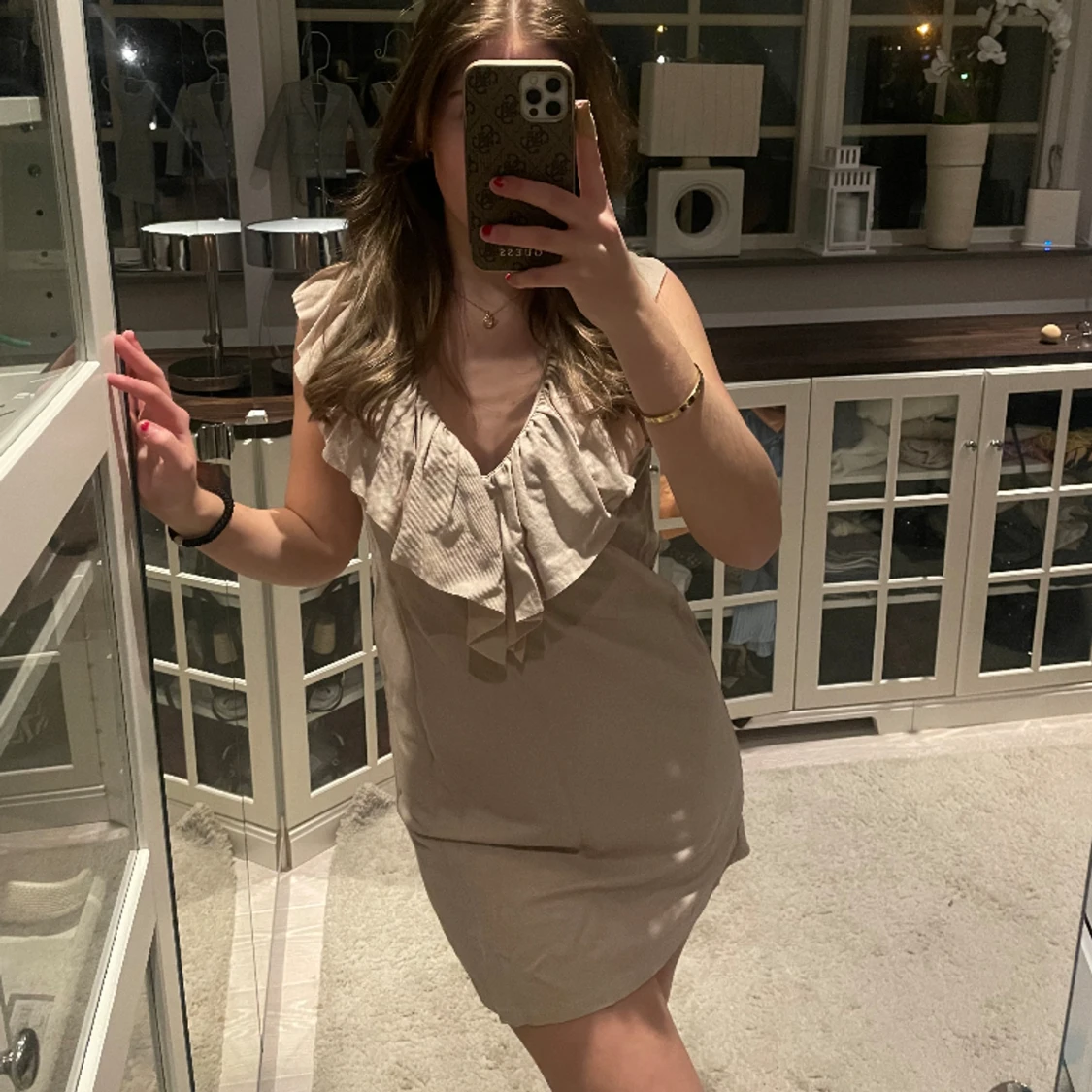 Miniklänning med volang - 90