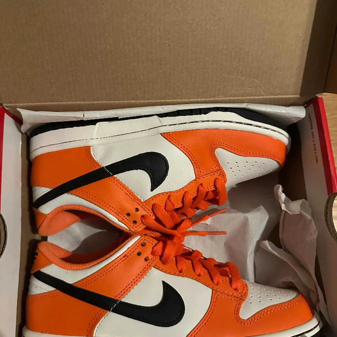 Nike dunk low phantom/black-safety orange