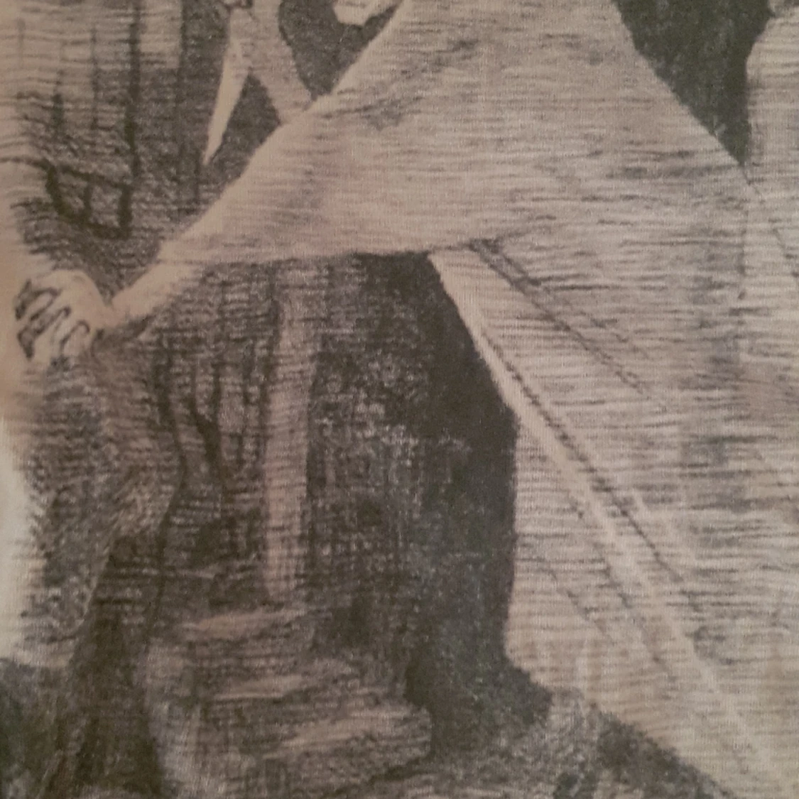 Långärmad T-Shirt med skräckmotiv - 90