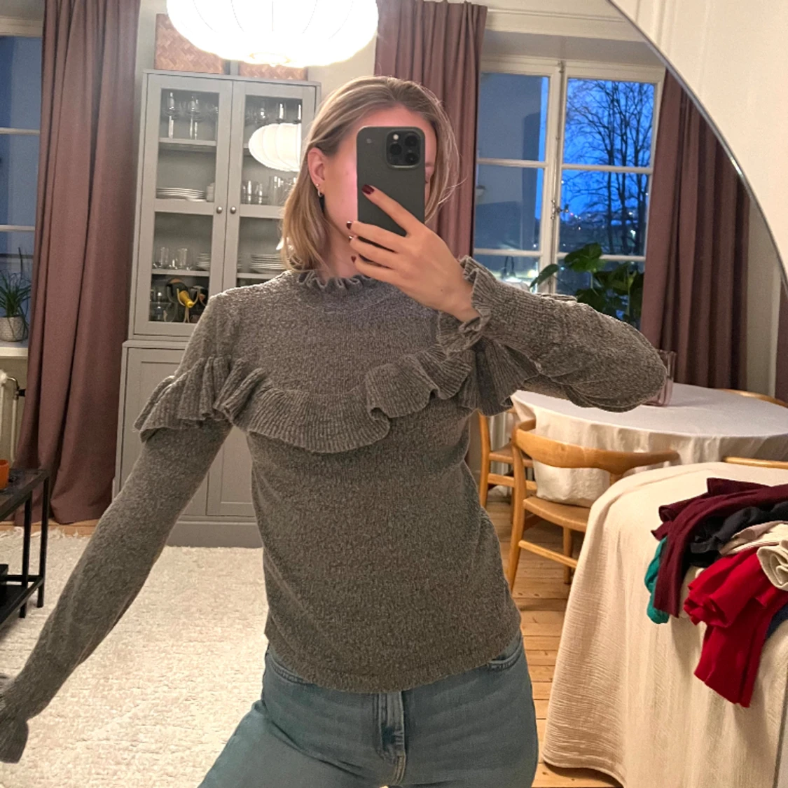 Stickad tröja från Gina  - 90