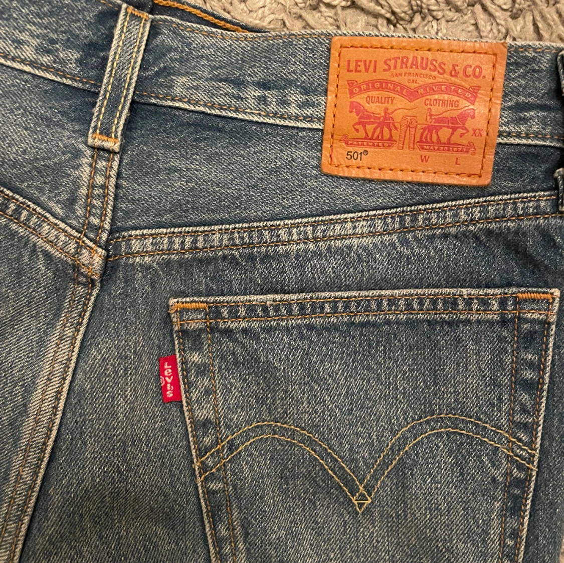 Slitna jeansshorts  - 91