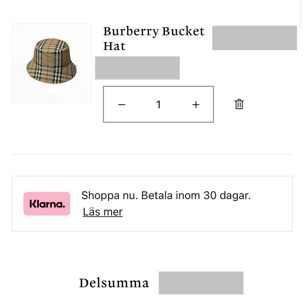 En helt ny Burberry bucket hat med tags! Köpt på ”S&C Hype” i Jönköping Intressekoll…. Övrigt.