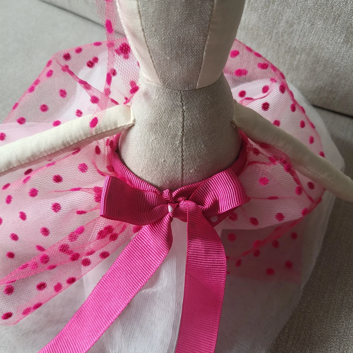 Handgjord Tilu Lilu kanin,mjuk leksak för Påskpresent - 90