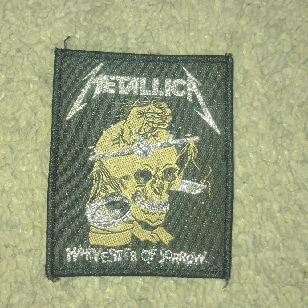 Metallica patch.Betalade 30kr för den typ 3/4 år sedan och behöver ej den.. Övrigt.