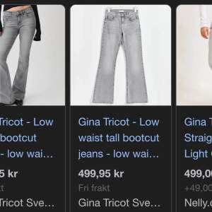 Hej tjejer, säljer dessa jeans från Gina i mycket bra skick utan slitningsskador 😍