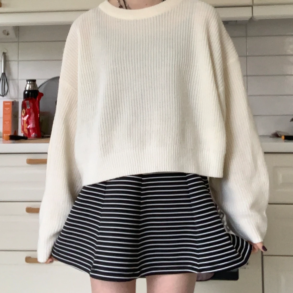 randig minikjol - 90