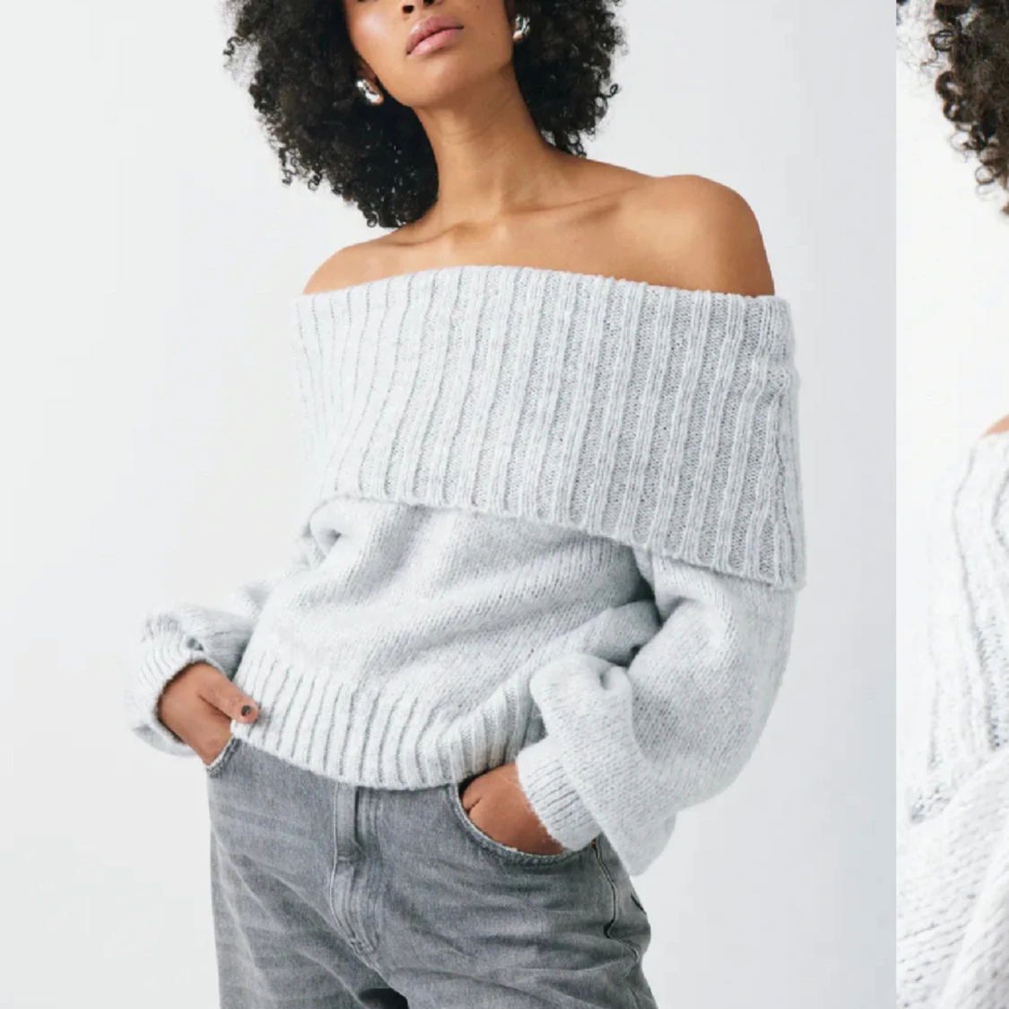 Trendig stickad tröja från gina