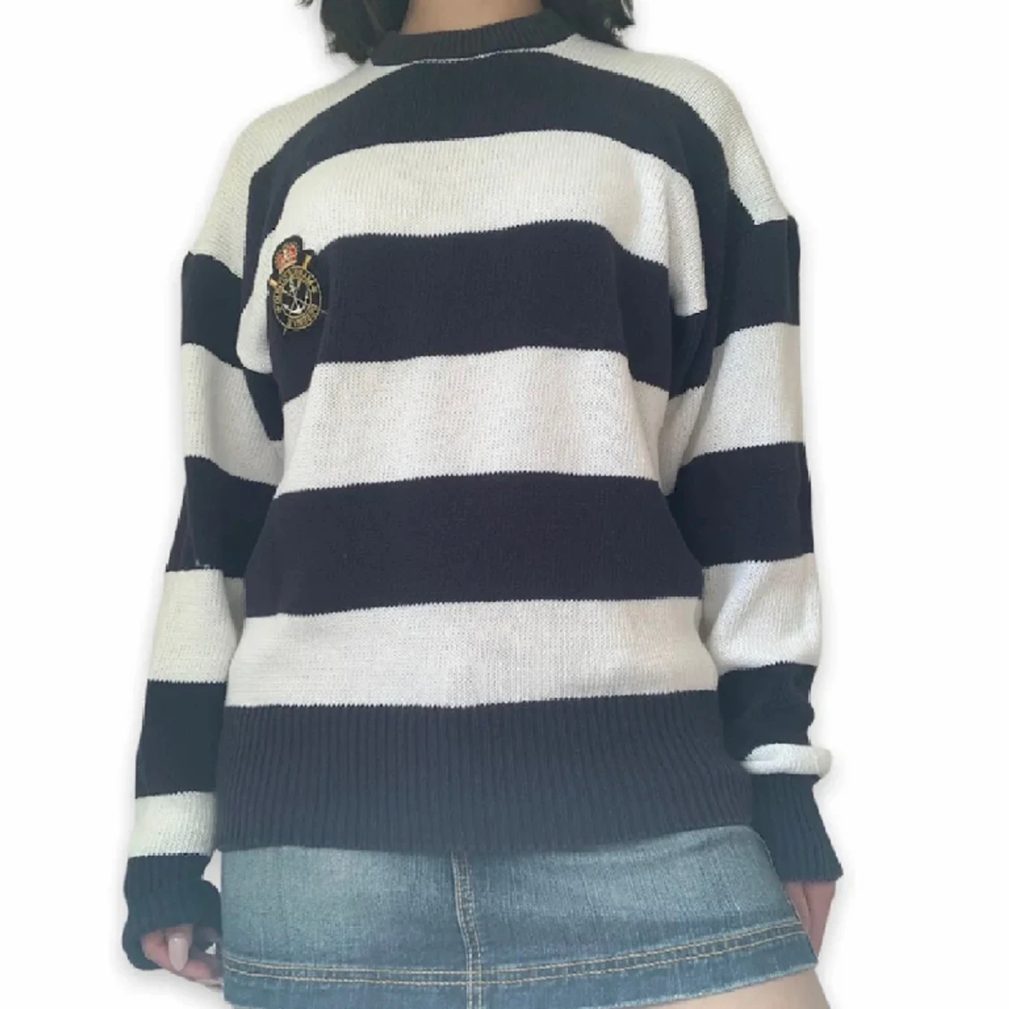 Randig sweatshirt  - 90