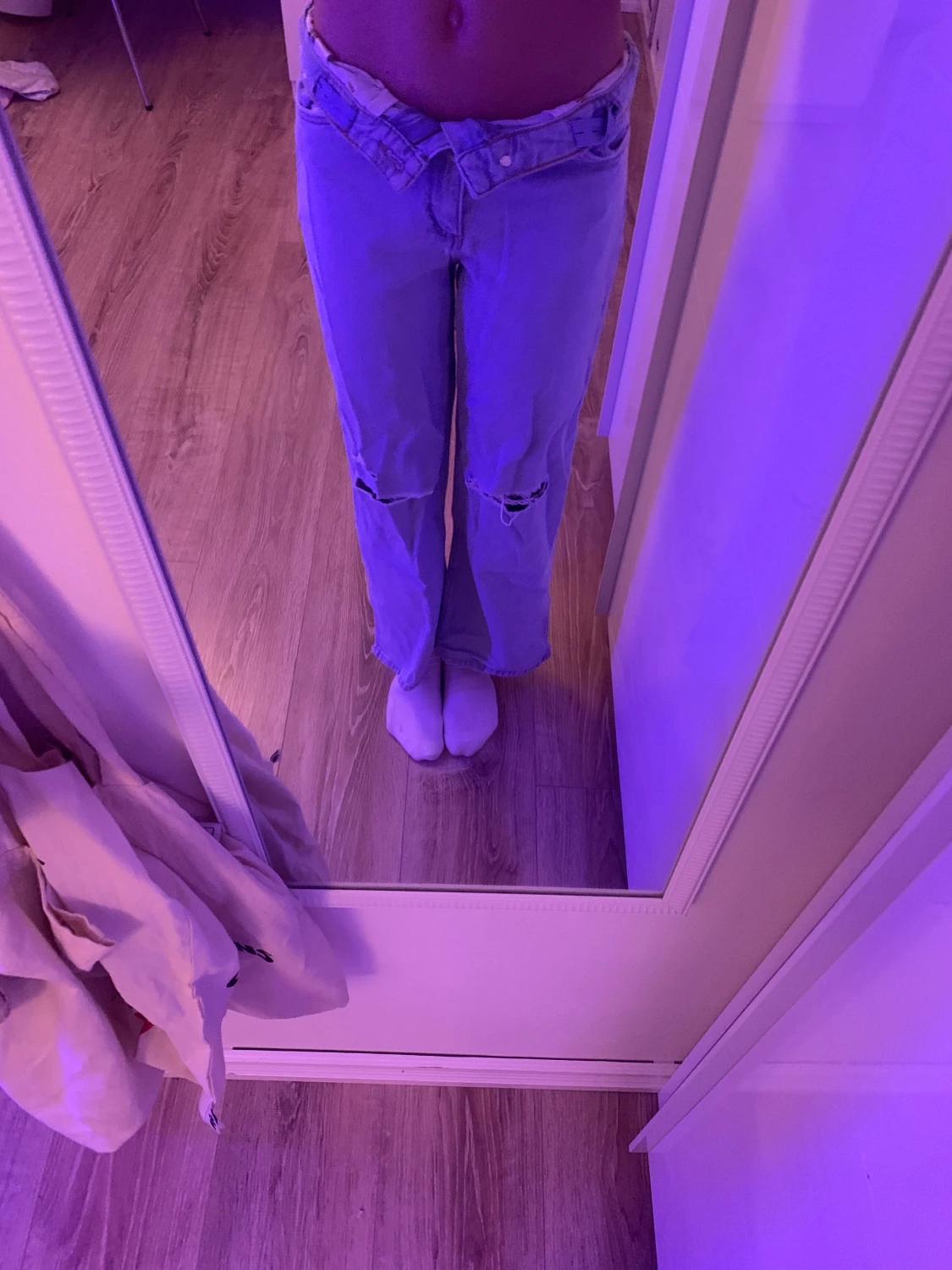 Ett par snygga håll jeans 