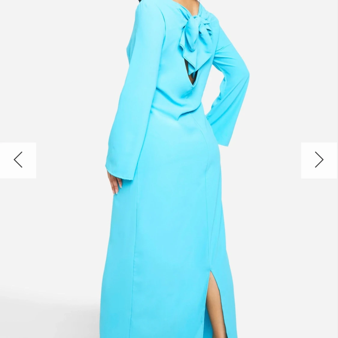 Jättefin blå klänning