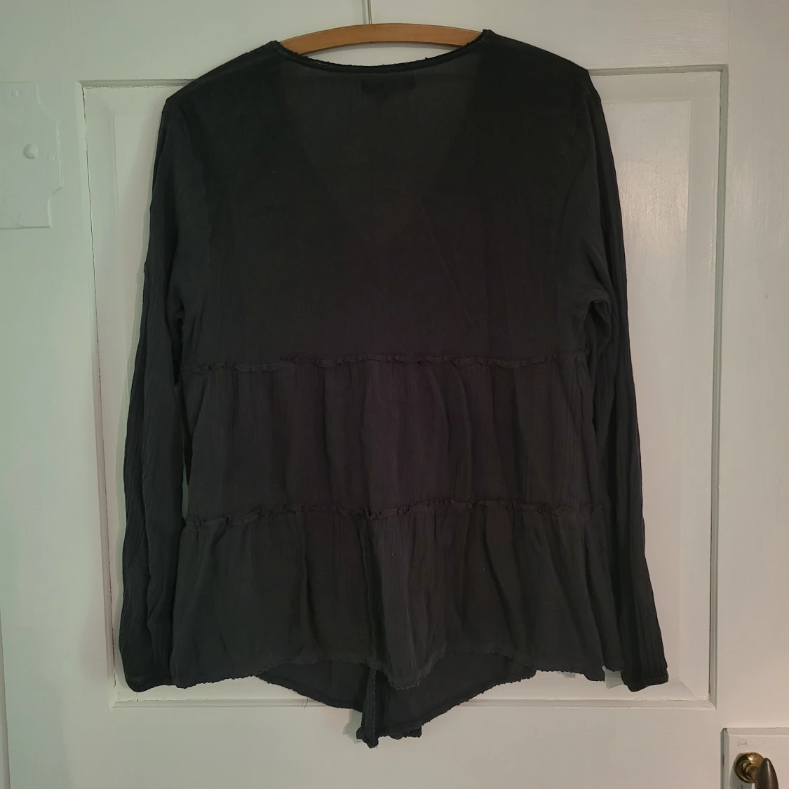 Mörkgrå blus/kofta - 90