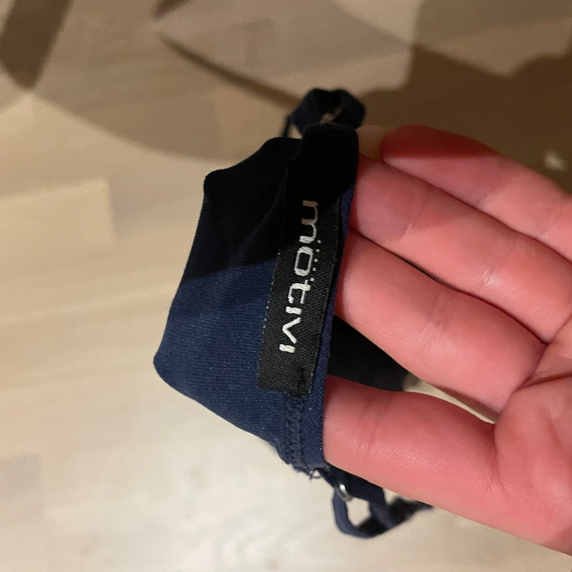 Blått linne med strass - 92