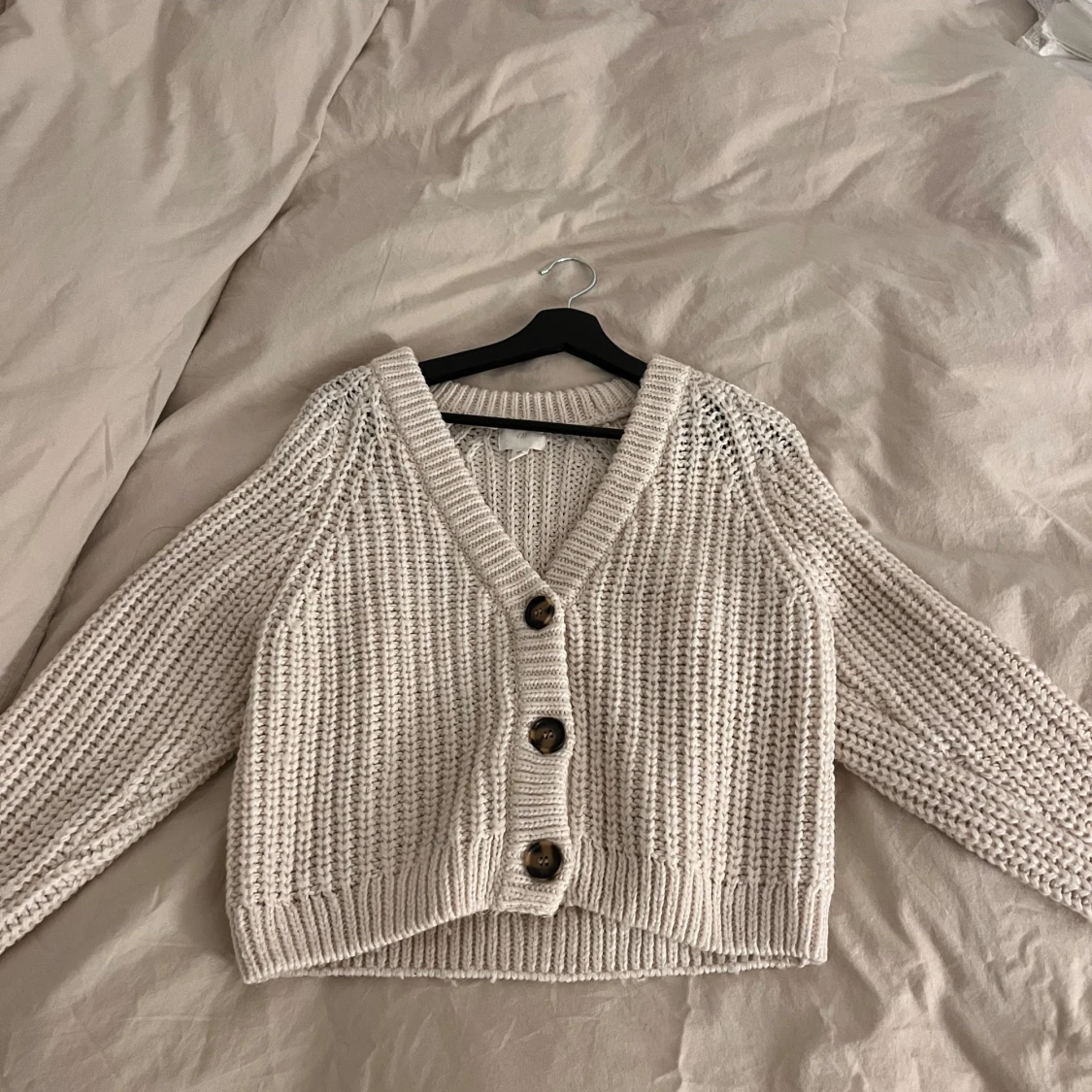 Stickad kofta från hm