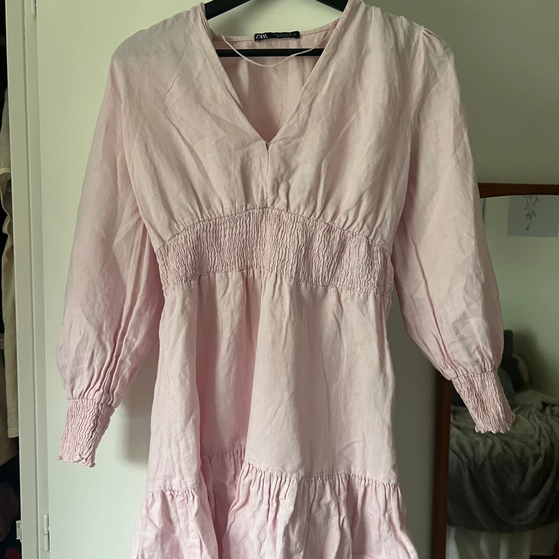 Rosa Volangklänning  - 90