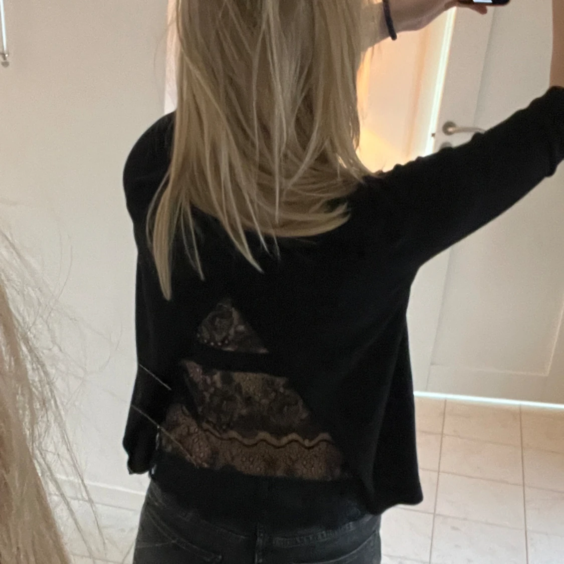 T shirt med spets - 90