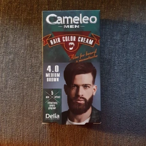 Hårfärg för män.  - 4.0 medium brown.  Färg, för hår, skägg, mustasch. Ouppackad. 