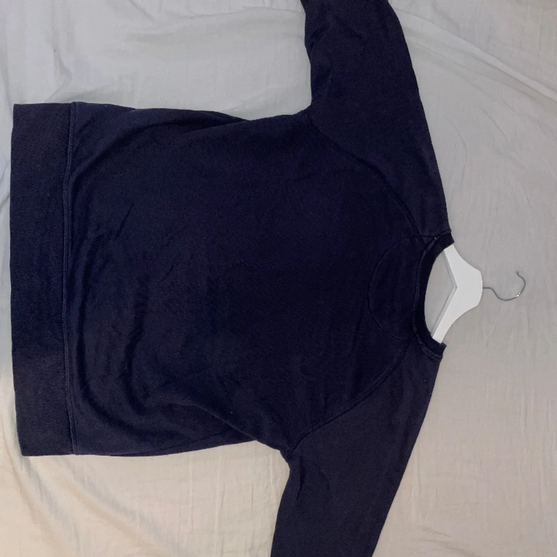 Marinblå gant hoodie - 90