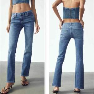 Säljer dessa super snygga lågmidjade jeans från Zara💃Dem är aldrig använda då jag köpte dem i fel storlek. Hör av er vid frågor💗💗