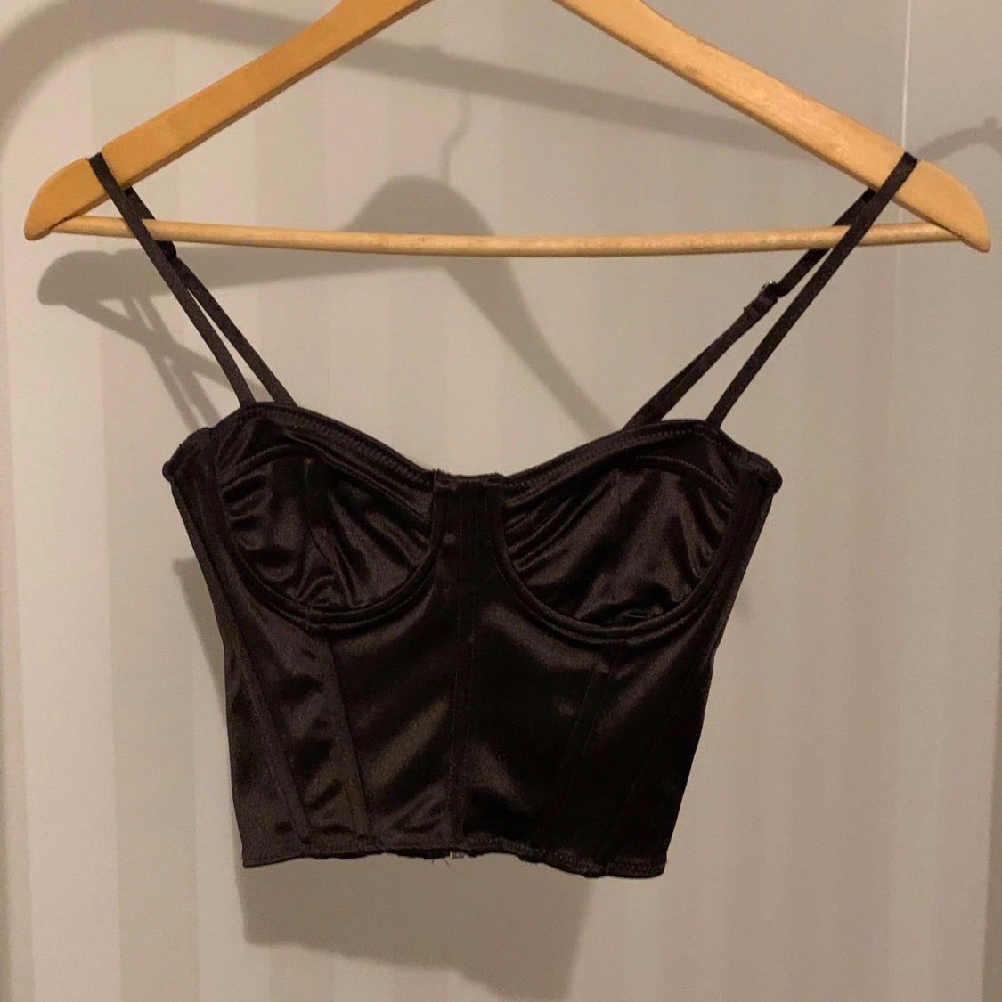 Mörkbrun korsett topp, storlek xs - 91