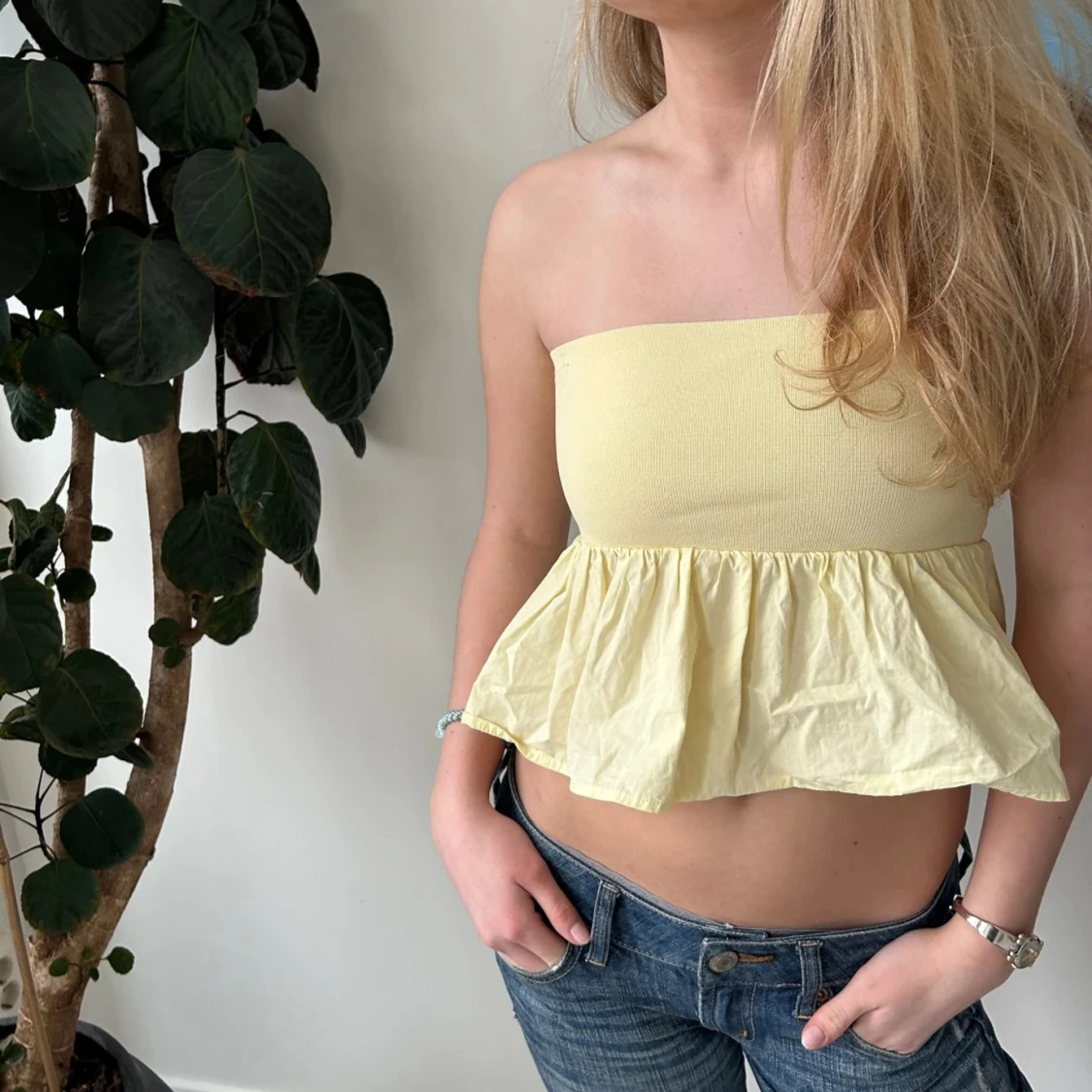 Gul bandeu topp  - 90