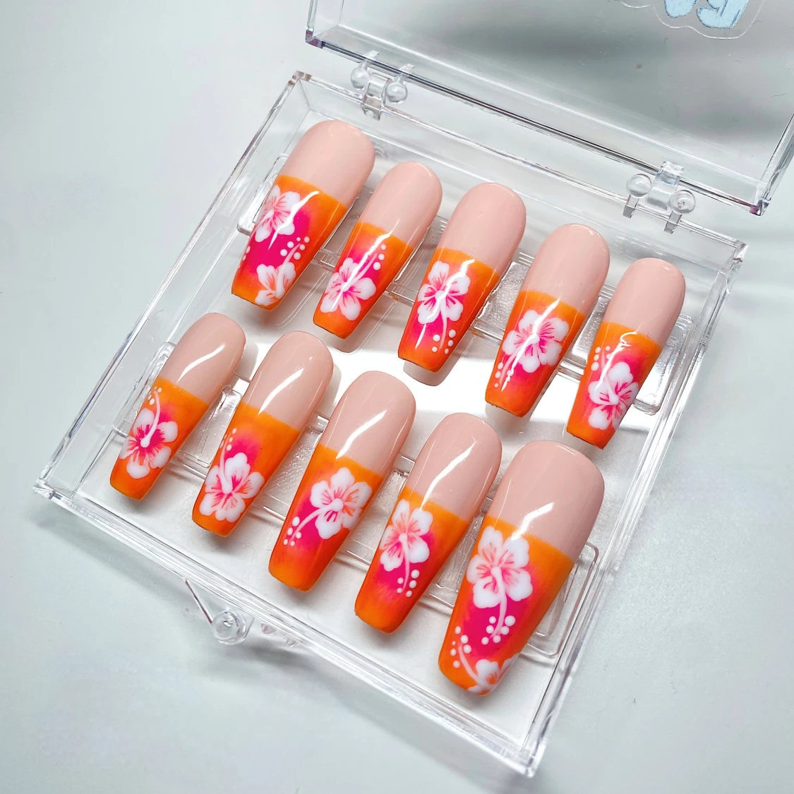 Press On Nails Hibiscus