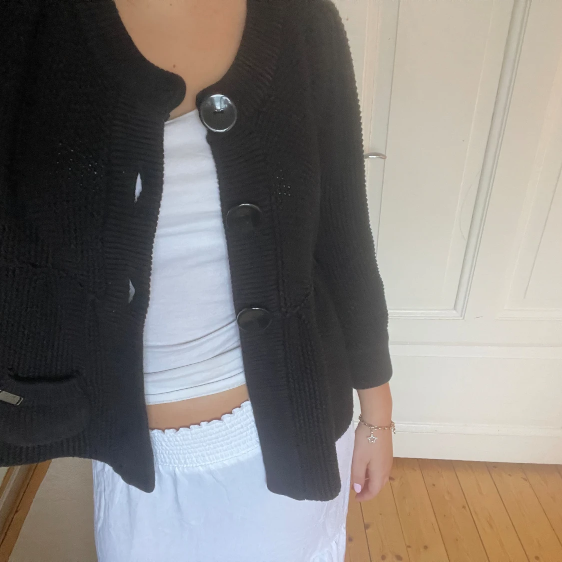 Trekvartsärmad kofta