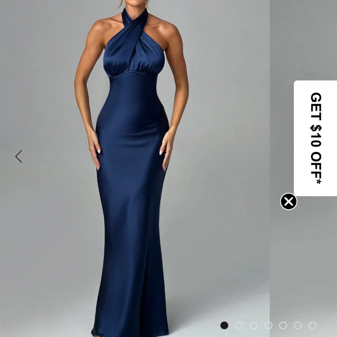 En super fin blå Maxi klänning - 90