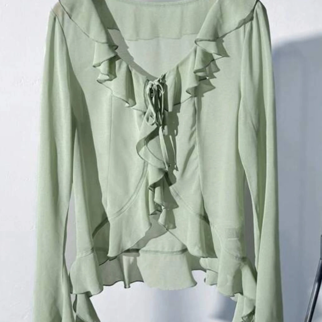 Superfin ljus grön topp - 90