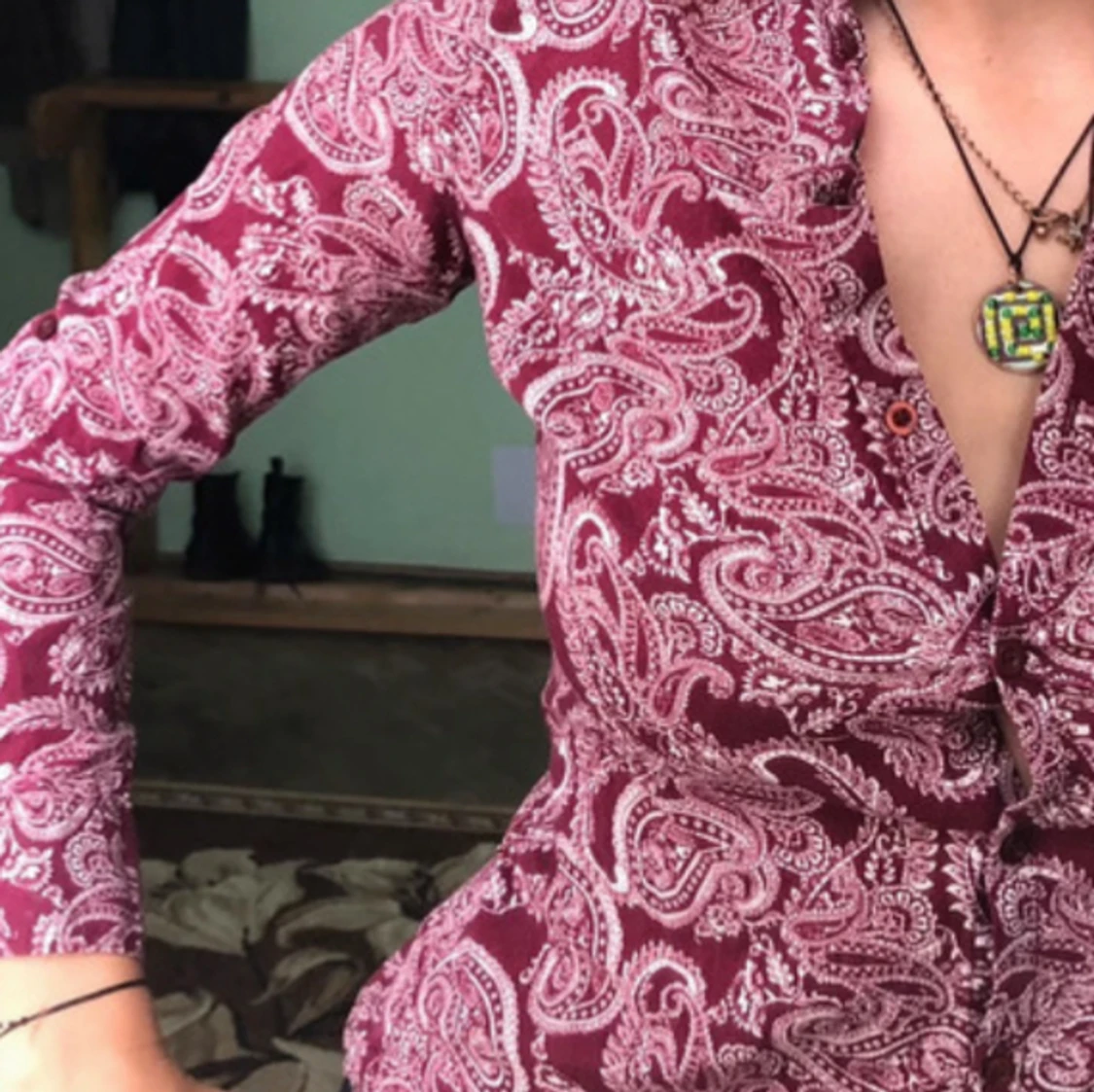 Mönstrad skjorta - 90