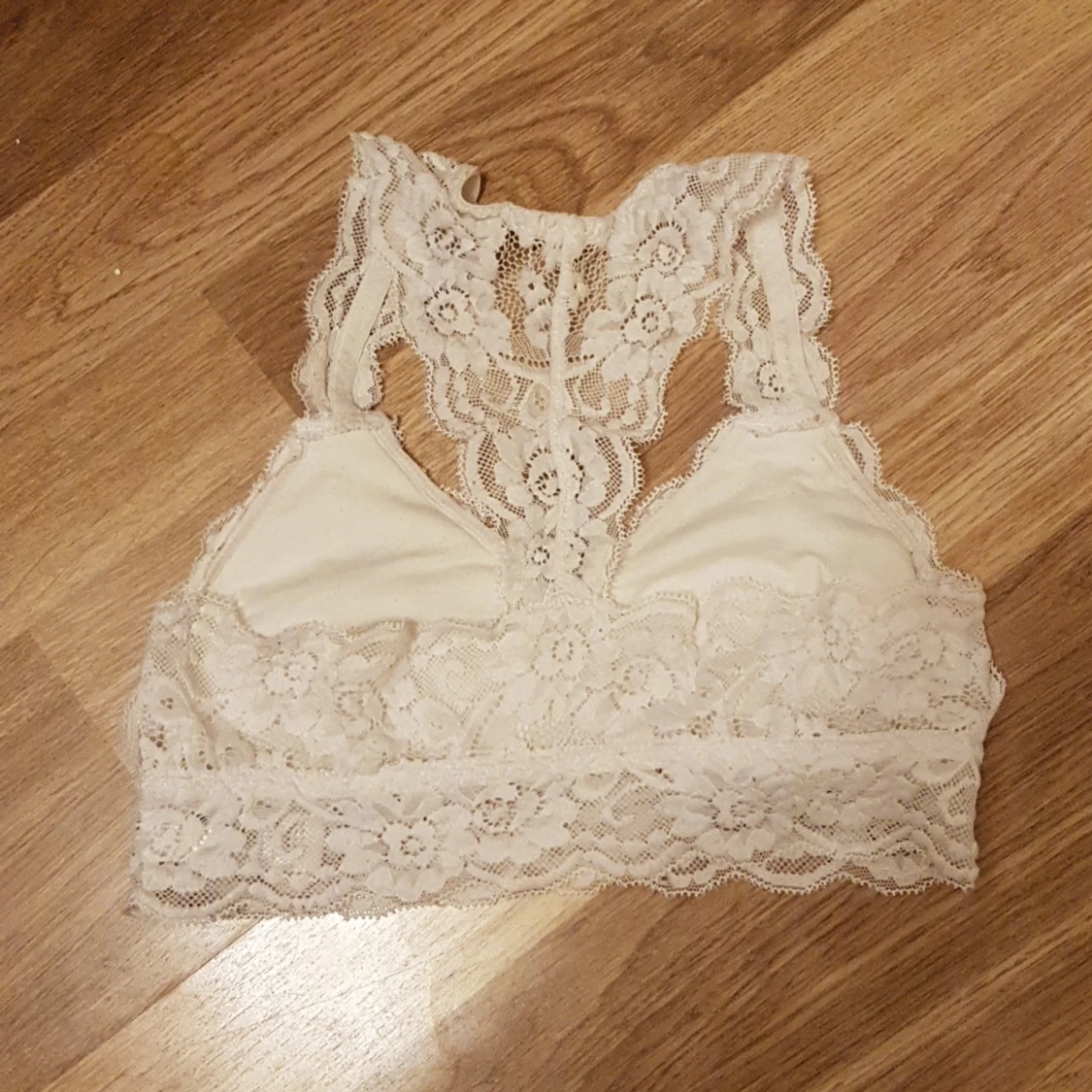 Spets bh vit strl s a,b kuppa 30x2cm - 91