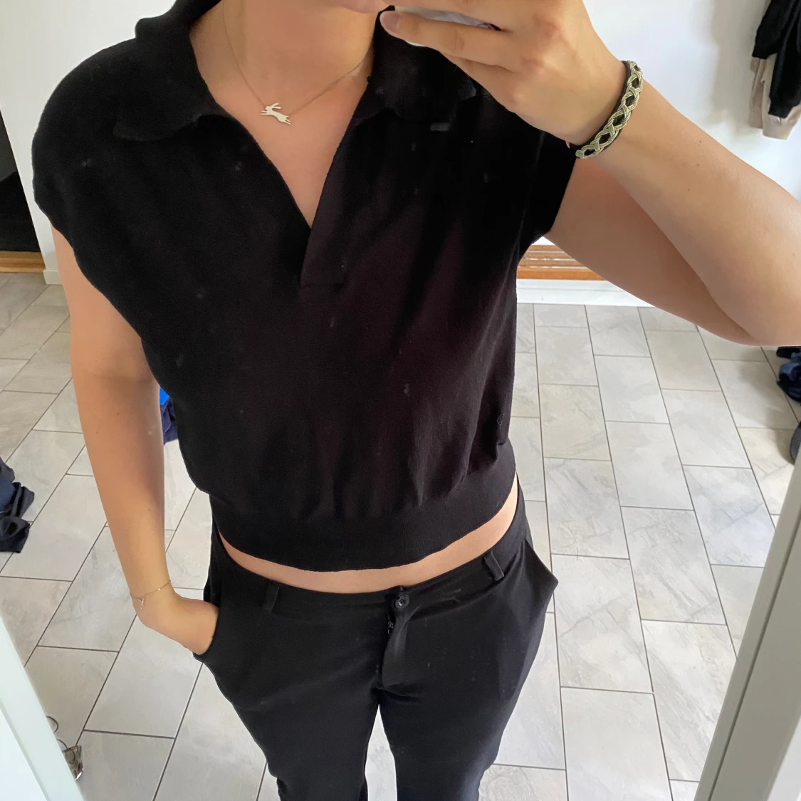 Stilren svart topp đ€