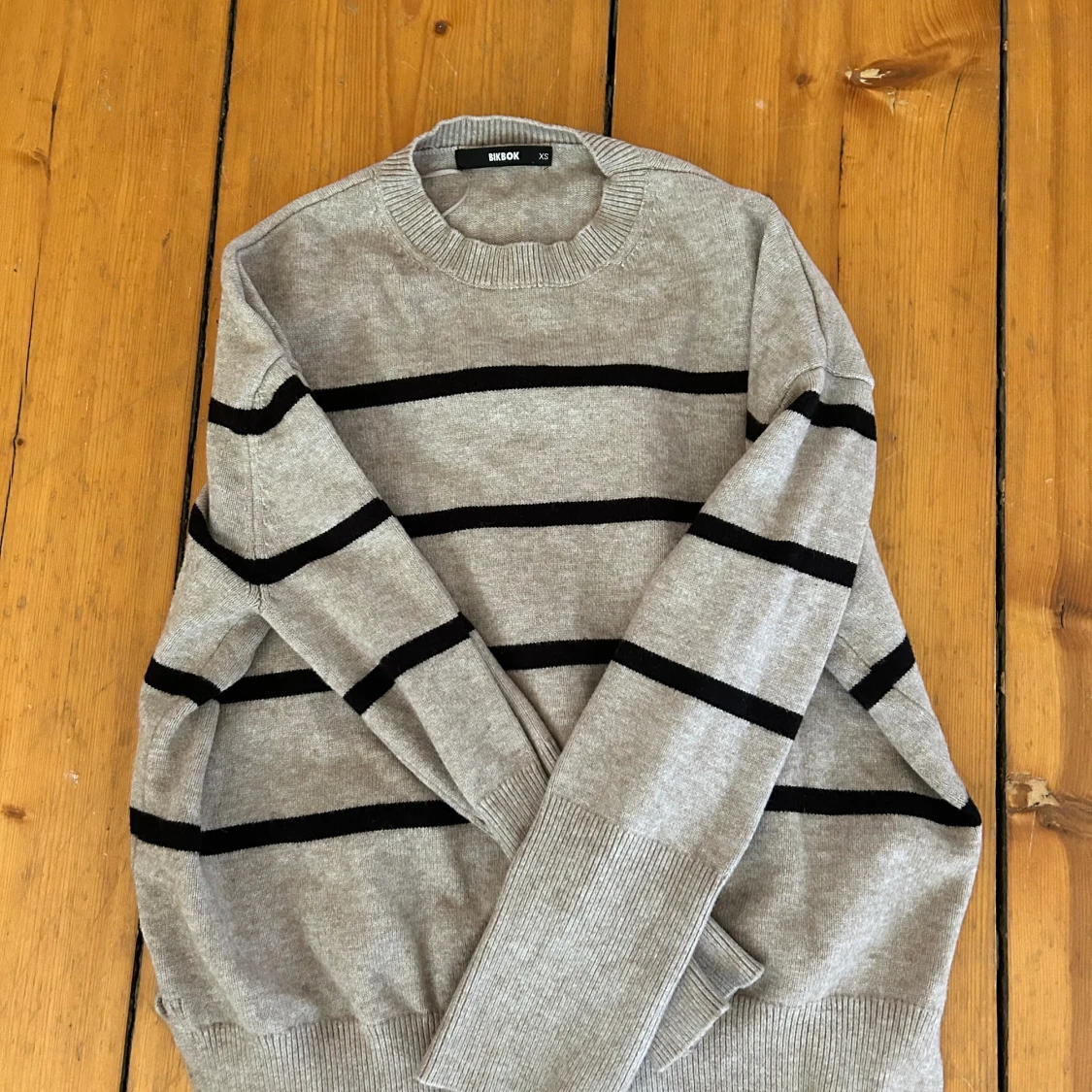 Randig stickad tröja - 91