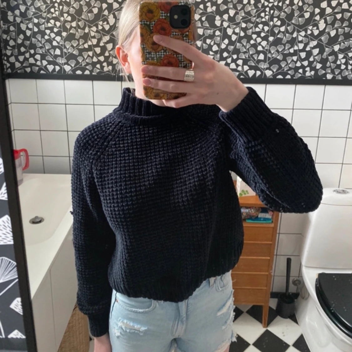 Tröja med halvpolokrage - 90