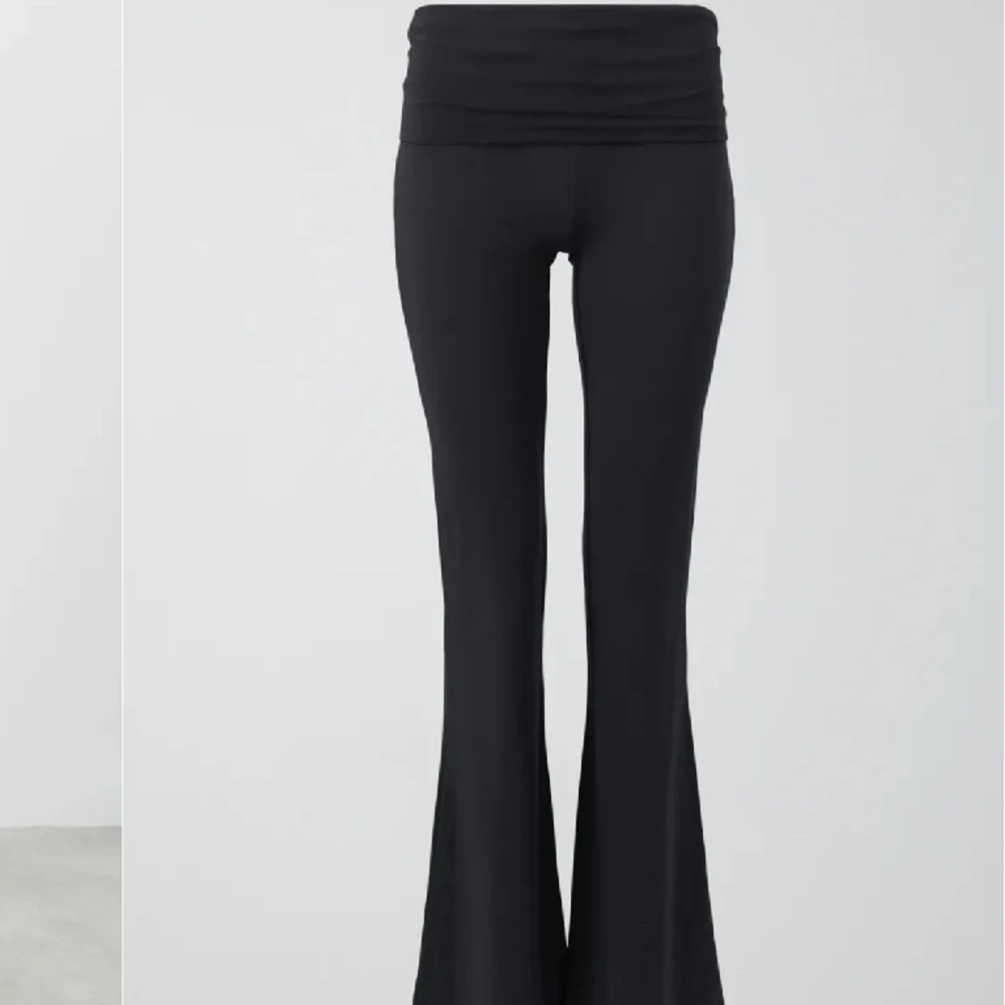 Soft touch folded flare pants