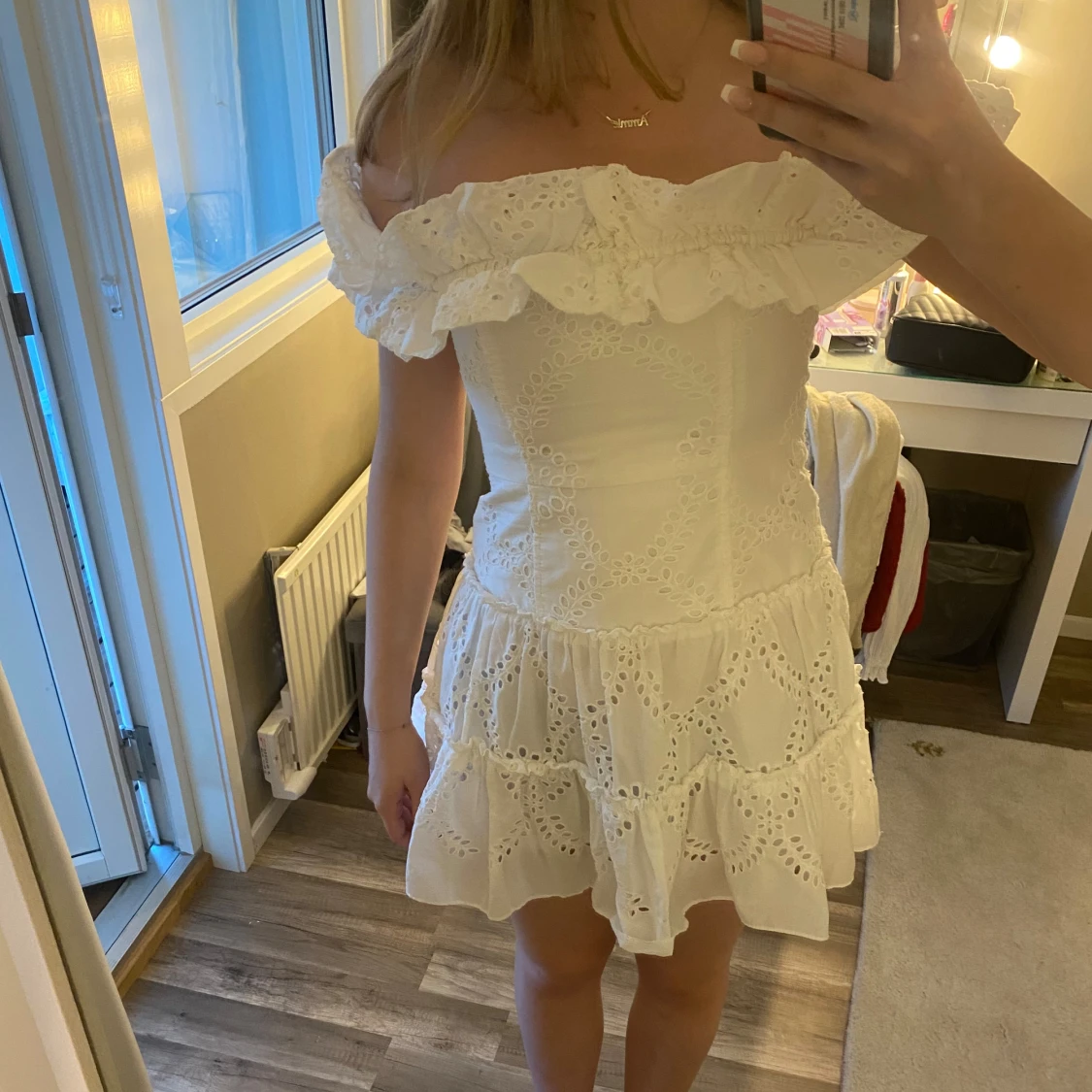 Vit zara klänning - 91