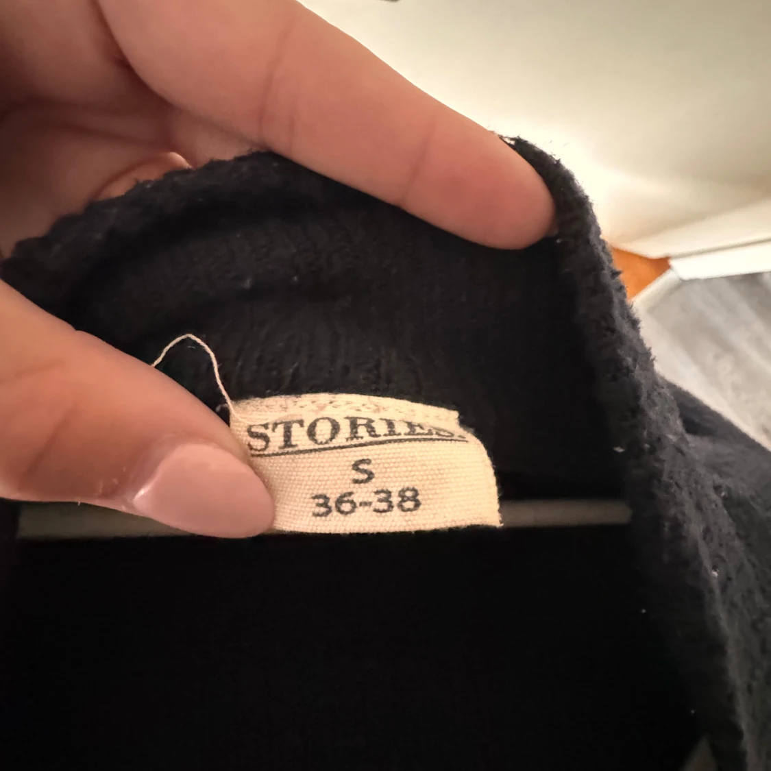 Marin blå stickad tröja från gekås Ullared  - 90