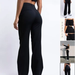 Kostymbyxor  - Såå snygga kostymbyxor från madlady!! Behöver tyvärr sälja dem då de var för stora för mig. Orginalpris 649kr. De är tvättade men aldrig använda. Storlek 34/short. Midjemått 38+38. Innerbenslängd 75. Postar inom 24 timmar. 