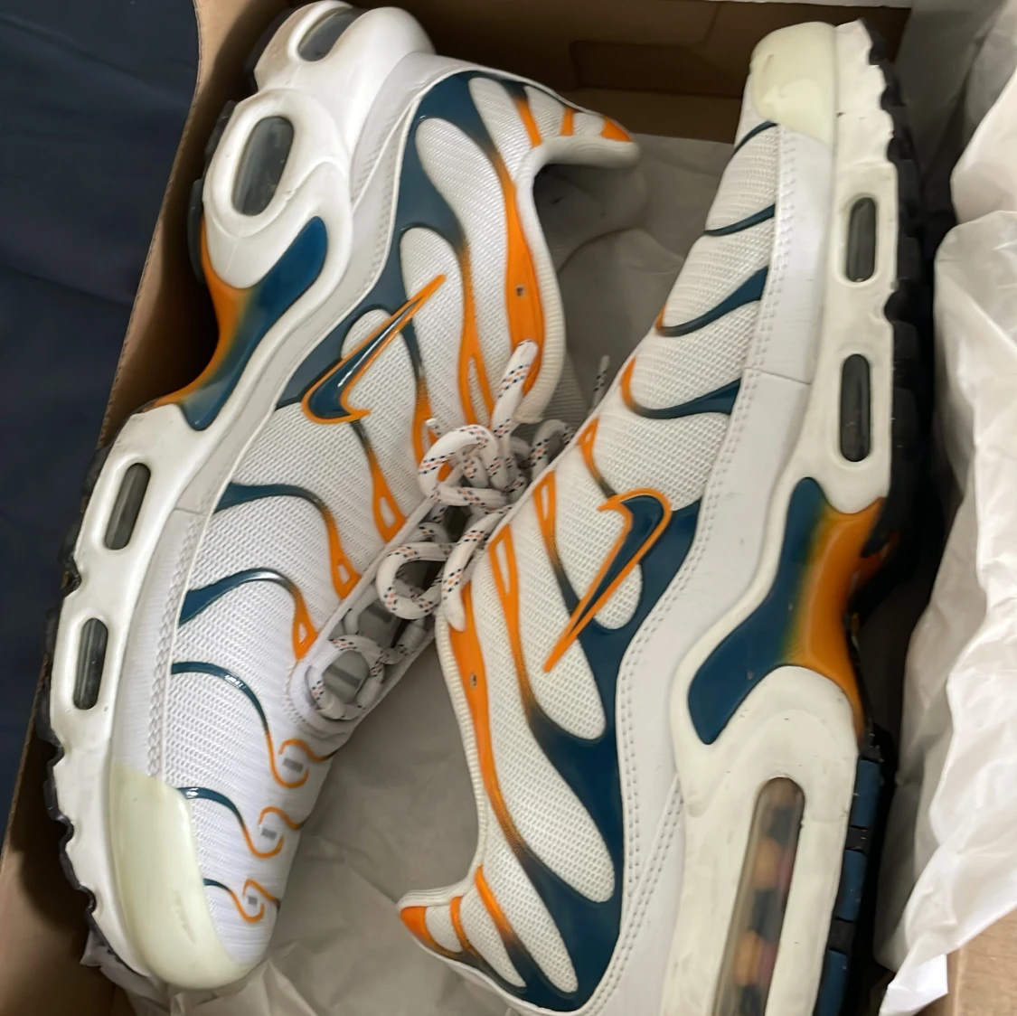 NIKE TN Vit/Gul/Blå - 93