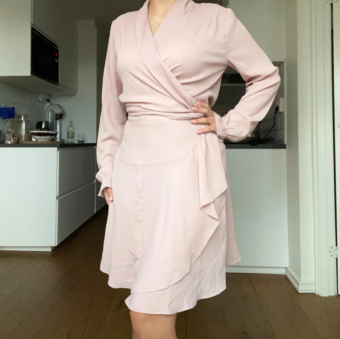 Rosa justerbar klänning - 92