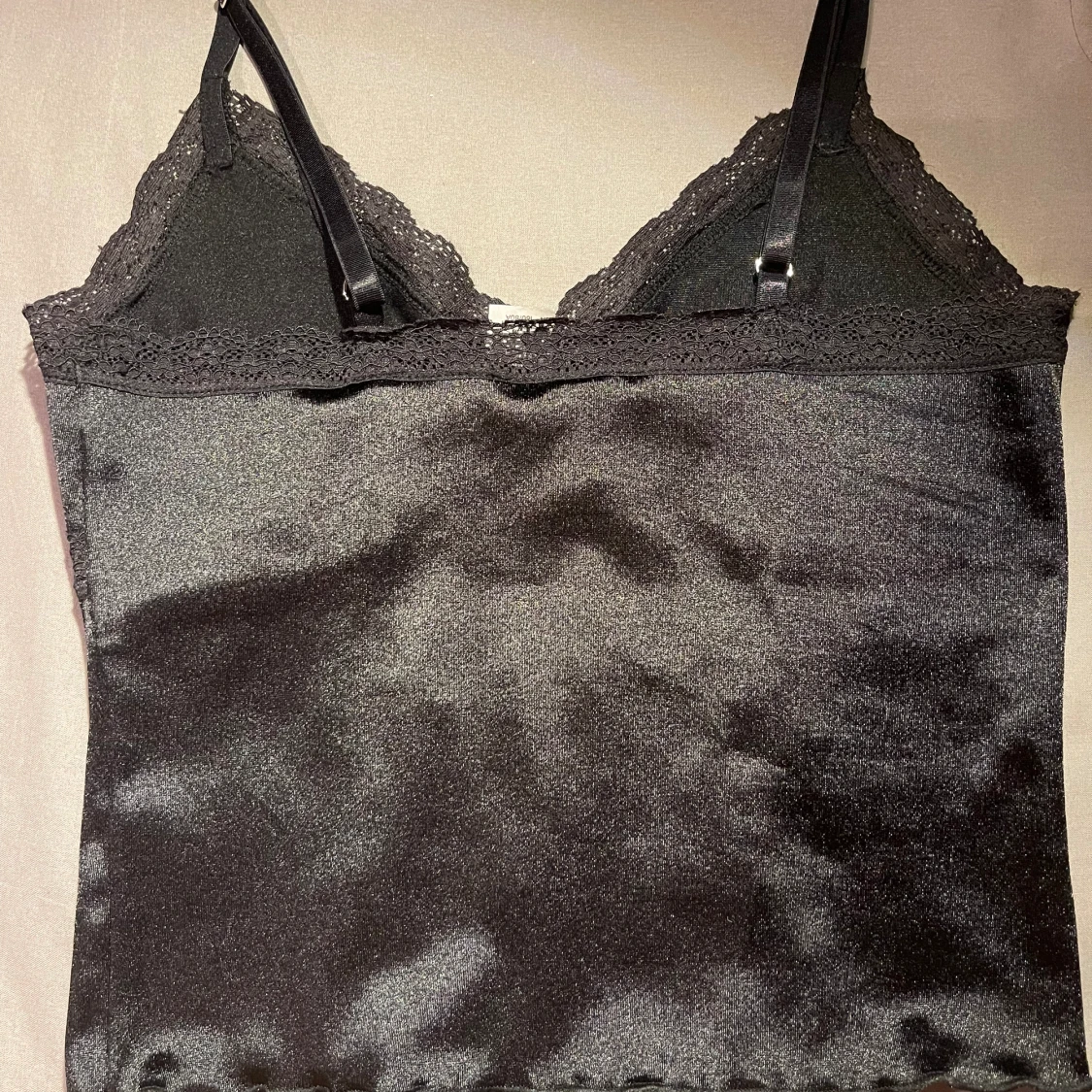  Croppad Svart lace top!  - 90
