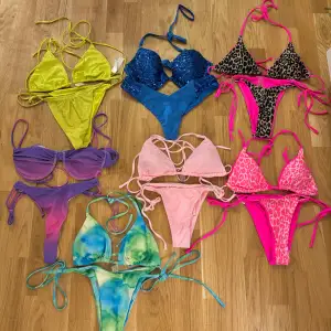 Bikinisar (helt oanvända) från bland annat Shein, Bikbok och intimissimi💕 Storlek S/M i det mesta! 150kr per bikini 
