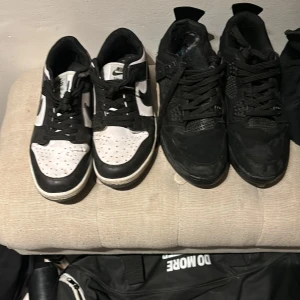 2 skor billig  - Panda dunk 150kr storlek 39-40. Jordan 4s 100kr storlek 39-40