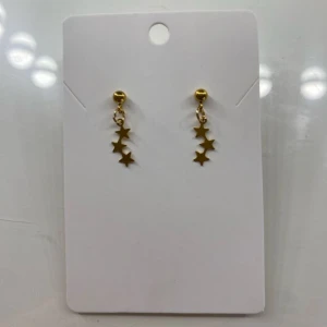Starline guld - Ett par örhängen som är handgjorda i rostfritt stål💕💕