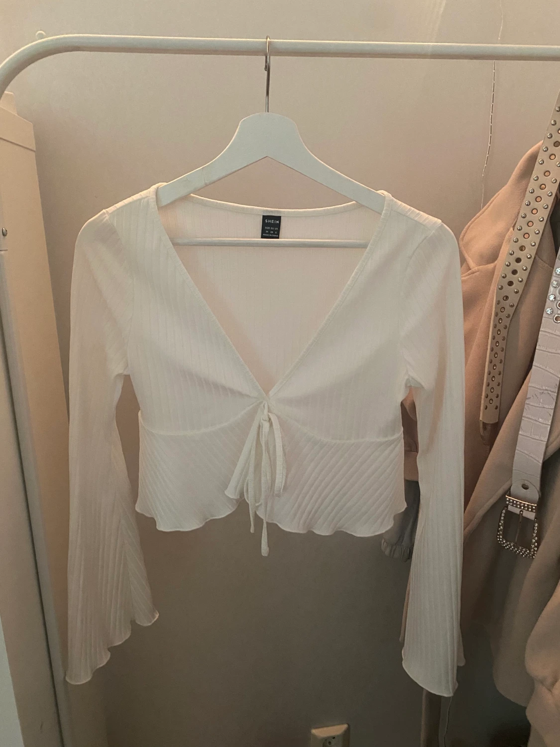 Långärmad topp/blus Vit