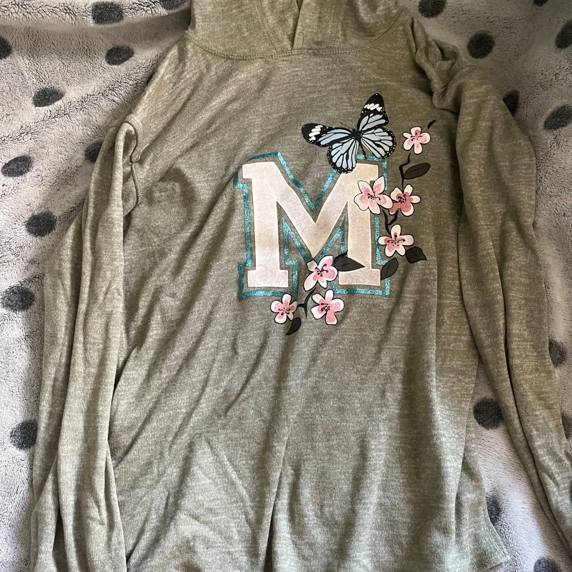 Grön långärmad tröja - 90